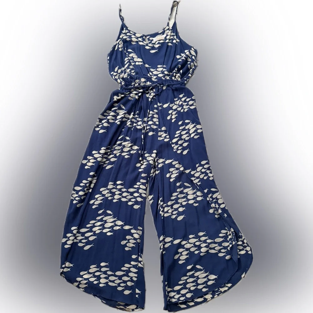 NWOT Rare Ava Sky Jumper Clara in Signature Fish Print – XS - Picture 2 of 10